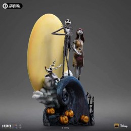 NIGHTMARE BEFORE CHRISTMAS JACK & SALLY ART SCALE DELUXE 1/10 STATUA FIGURE IRON STUDIOS