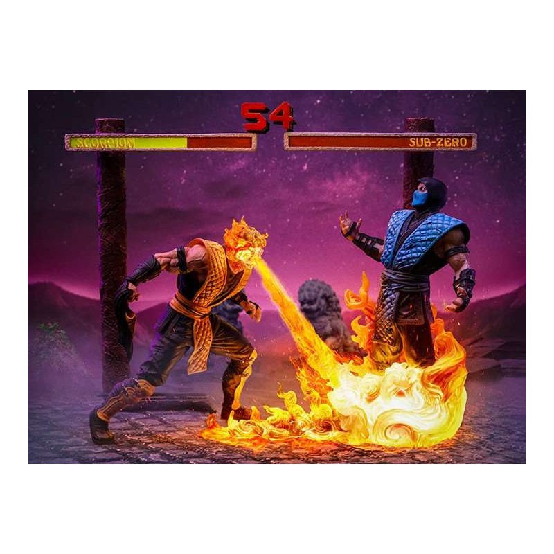 MORTAL KOMBAT ART SCALE DELUXE SCORPION FATALITY 1/10 STATUA FIGURE IRON STUDIOS