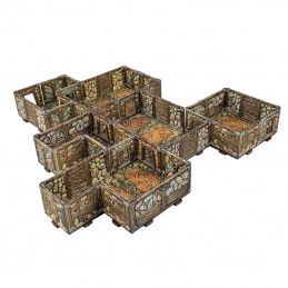 DUNGEONS AND LASERS ABANDONED MINES PRE PAINTED AMBIENTAZIONE MINIATURES GAME ARCHON STUDIO