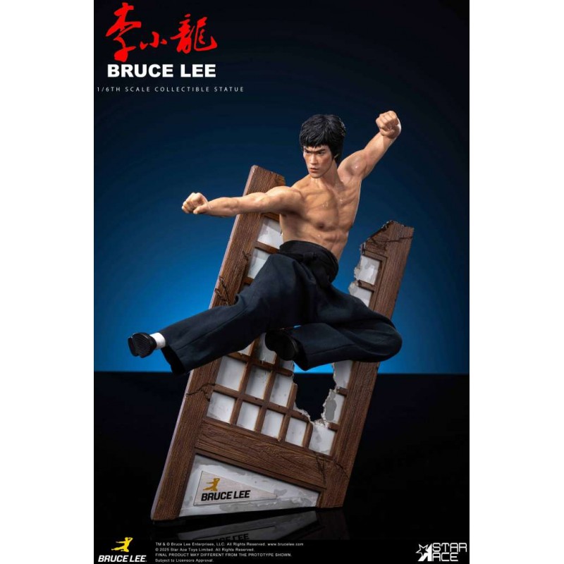 BRUCE LEE FLYING KICK STATUA RESINA FIGURE STAR ACE