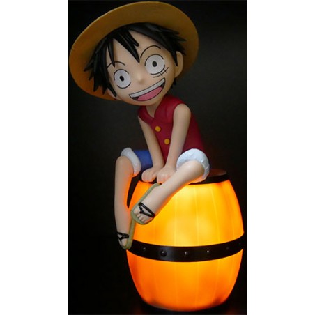 ONE PIECE MONKEY D. LUFFY LIGHT UP BARREL FIGURE