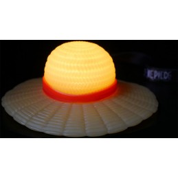 TEKNOFUN ONE PIECE STRAW HAT LIGHT UP PORTABLE