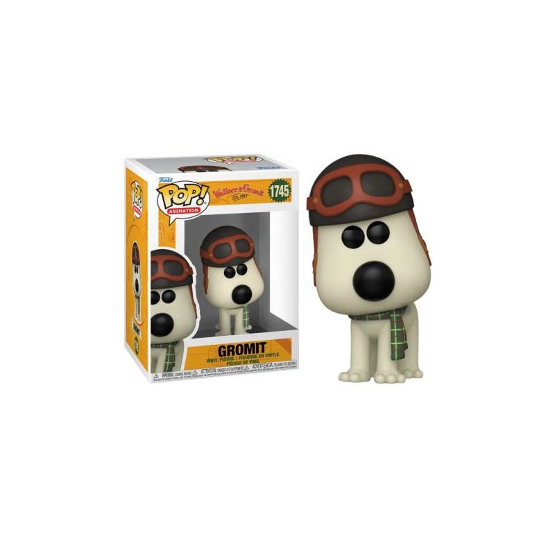 FUNKO FUNKO POP! WALLACE AND GROMIT 1745 AVIATOR GROMIT BOBBLE HEAD FIGURE