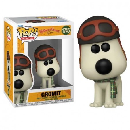 FUNKO POP! WALLACE AND GROMIT 1745 AVIATOR GROMIT BOBBLE HEAD FIGURE