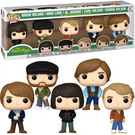 FUNKO POP! THE BEACH BOYS 5-PACK BOBBLE HEAD FIGURE