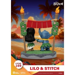 D-STAGE LILO AND STITCH DS-169 ALOHA STATUA FIGURE DIORAMA BEAST KINGDOM