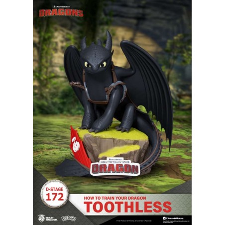 D-STAGE HOW TO TRAIN YOUR DRAGON DS-172 TOOTHLESS STATUE FIGURE