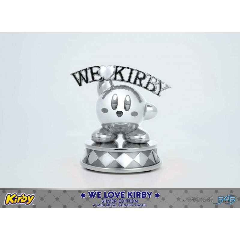 FIRST4FIGURES KIRBY WE LOVE KIRBY SILVER EDITION METAL STATUE FIGURE