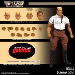 MEZCO TOYS THE MAN OF BRONZE DOC SAVAGE ONE:12 COLLECTIVE ACTION FIGURE