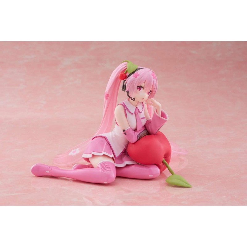 HATSUNE MIKU SAKURA MIKU CHERRY CUSHION VER. DESKTOP CUTE FIGURE STATUA TAITO