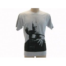 MAGLIA T SHIRT BATMAN BUSTO GRIGIA
