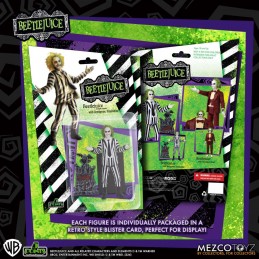 MEZCO TOYS BEETLEJUICE 5 POINTS SET 2X ACTION FIGURES