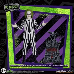 MEZCO TOYS BEETLEJUICE 5 POINTS SET 2X ACTION FIGURES