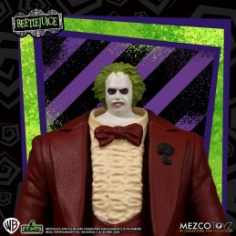 MEZCO TOYS BEETLEJUICE 5 POINTS SET 2X ACTION FIGURES