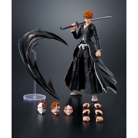 BLEACH ICHIGO KUROSAKI GETSUGA TENSHO S.H. FIGUARTS ACTION FIGURE