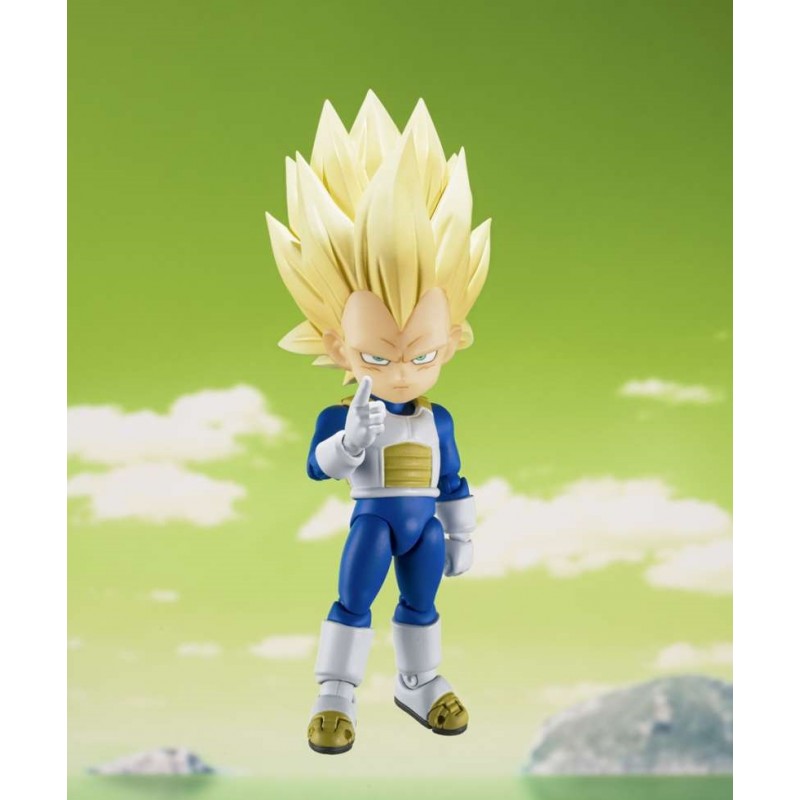 DRAGON BALL DAIMA SUPER SAIYAN 3 VEGETA MINI S.H. FIGUARTS ACTION FIGURE BANDAI