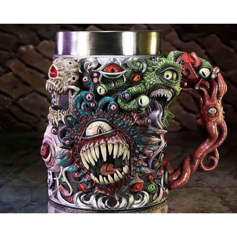 DUNGEONS & DRAGONS BEHOLDER TANKARD RESIN BOCCALE NEMESIS NOW