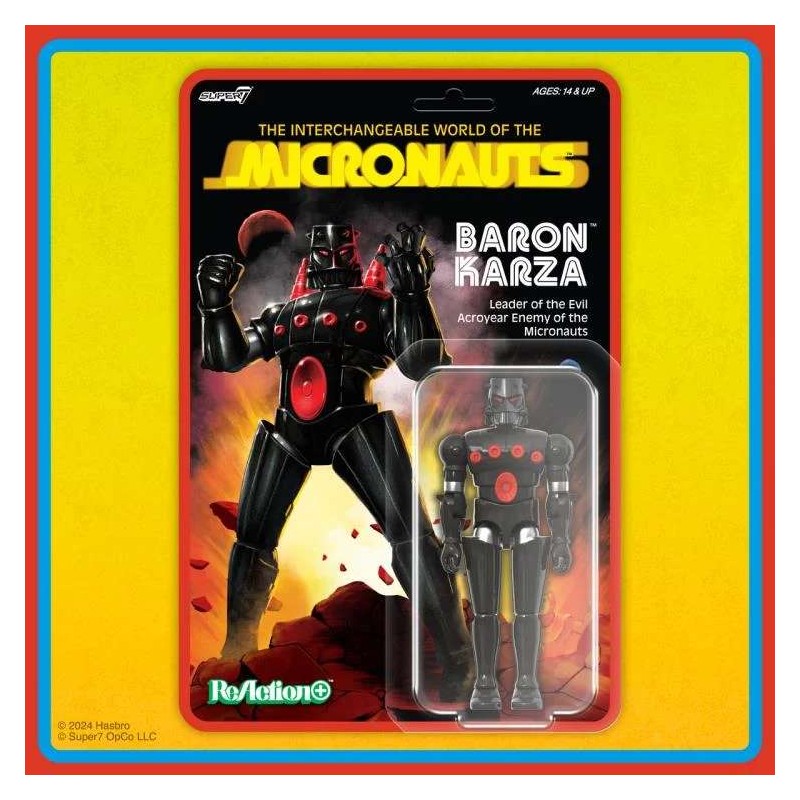 MICRONAUTS BARON KARZA REACTION ACTION FIGURE SUPER7