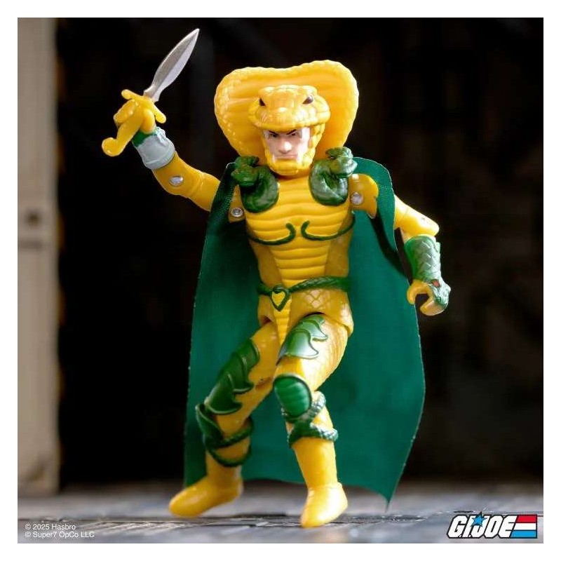 G.I. JOE REACTION+ SERPENTOR COBRA EMPEROR ACTION FIGURE SUPER7