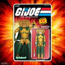 G.I. JOE REACTION+ SERPENTOR COBRA EMPEROR ACTION FIGURE SUPER7