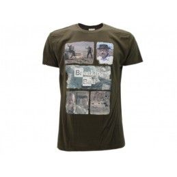 MAGLIA T SHIRT BREAKING BAD COLLAGE VERDE