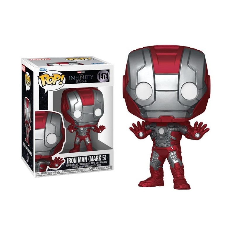 FUNKO POP! MARVEL THE INFINITY SAGA IRON MAN MARK 5 BOBBLE HEAD FIGURE FUNKO