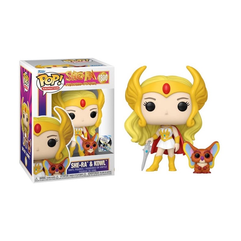 FUNKO FUNKO POP! ANIMATION MASTERS OF THE UNIVERSE SHE-RA & KOWL BOBBLE HEAD