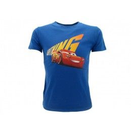 MAGLIA T SHIRT CARS MCQUEEN BLU