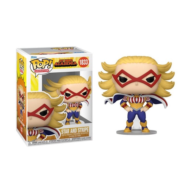 FUNKO POP! MY HERO ACADEMIA STAR AND STRIPE BOBBLE HEAD FIGURE FUNKO