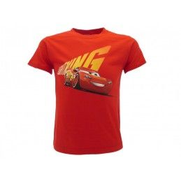 MAGLIA T SHIRT CARS MCQUEEN ROSSA