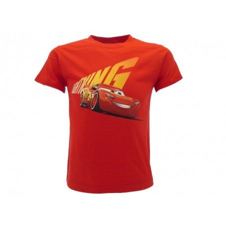 MAGLIA T SHIRT CARS MCQUEEN ROSSA