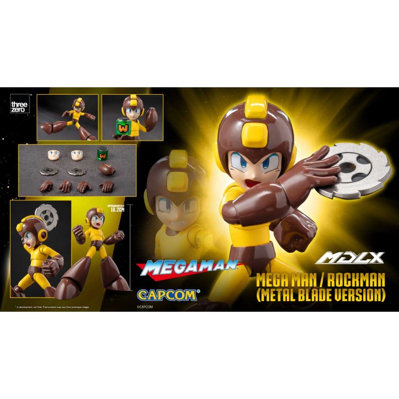 THREEZERO MEGAMAN ROCKMAN METAL BLADE VERSION MDLX SERIES ACTION FIGURE