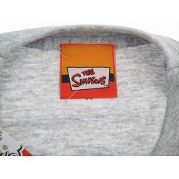 MAGLIA T SHIRT THE SIMPSONS DUFF BEER LOGO ROSSO GRIGIA