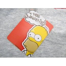 MAGLIA T SHIRT THE SIMPSONS DUFF BEER LOGO ROSSO GRIGIA