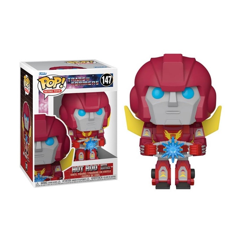 FUNKO FUNKO POP! RETRO TOYS TRANSFORMERS HOT ROD WITH MATRIX BOBBLE HEAD