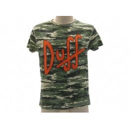 MAGLIA T SHIRT THE SIMPSONS DUFF BEER CAMO CAMOUFLAGE