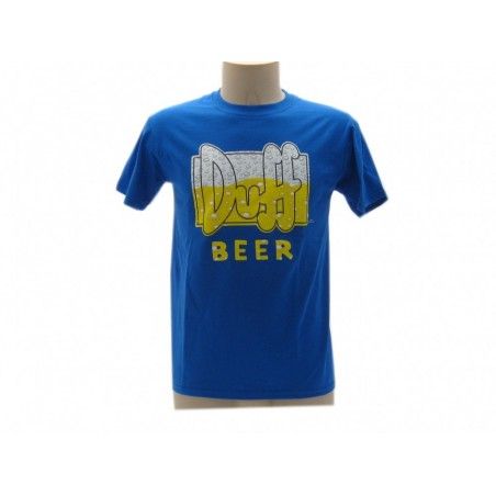 MAGLIA T SHIRT THE SIMPSONS DUFF BEER BOLLE BLU