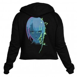 DEVPLUS CYBERPUNK EDGERUNNERS NEON LUCY CROPPED HOODIE M SIZE