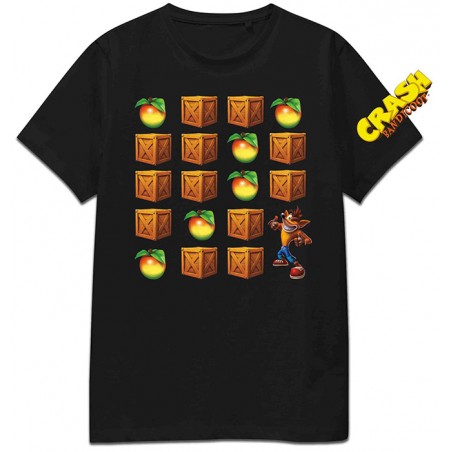 CRASH BANDICOOT T-SHIRT APPLE CRATE TEE L SIZE