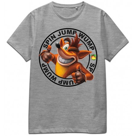 CRASH BANDICOOT T-SHIRT SPIN JUMP WUMP TAGLIA 2XL