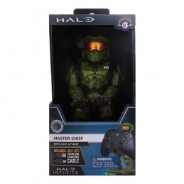 EXQUISITE GAMING HALO INFINITE MASTER CHIEF EXCLUSIVE EDITION CABLE GUY STATUE 20CM FIGURE LIGHT UP