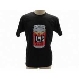 MAGLIA T SHIRT THE SIMPSONS DUFF BEER LATTINA NERA