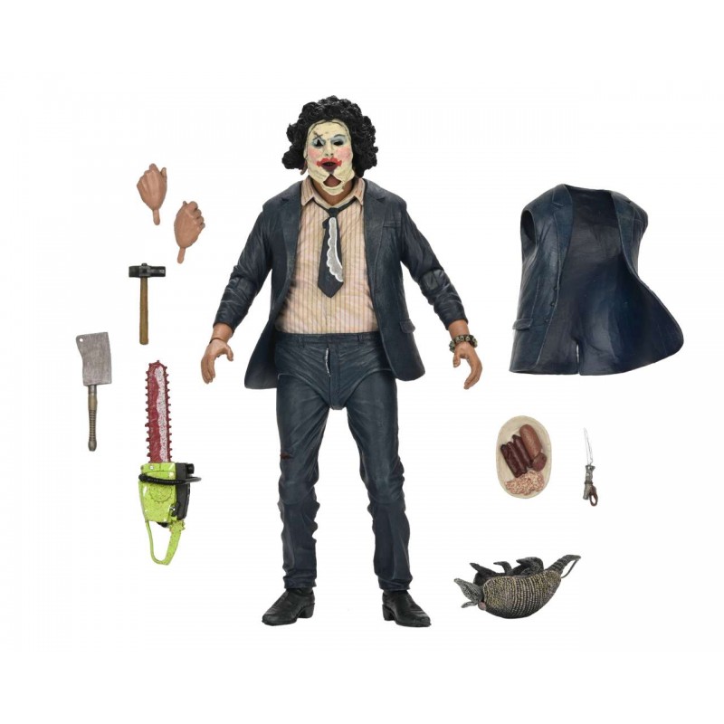 NECA THE TEXAS CHAINSAW MASSACRE LEATHERFACE PRETTY WOMAN 50TH ANN. ULTIMATE ACTION FIGURE