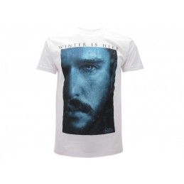MAGLIA T SHIRT GAME OF THRONES JON SNOW WINTER BIANCA