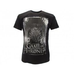 MAGLIA T SHIRT GAME OF THRONES TRONO DI SPADE NERA