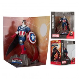 MARVEL PVC STATUE CAPTAIN AMERICA (ALL NEW CAPTAIN AMERICA 1) STATUA FIGURE MC FARLANE