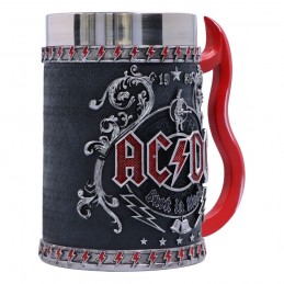 AC/DC BACK IN BLACK TANKARD RESIN BOCCALE NEMESIS NOW