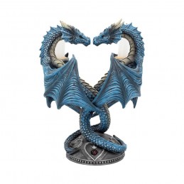 NEMESIS NOW ANNE STOKES DRAGON HEART CANDLE HOLDER RESIN STATUA FIGURE