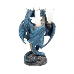 NEMESIS NOW ANNE STOKES DRAGON HEART CANDLE HOLDER RESIN STATUA FIGURE