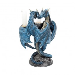 NEMESIS NOW ANNE STOKES DRAGON HEART CANDLE HOLDER RESIN STATUA FIGURE